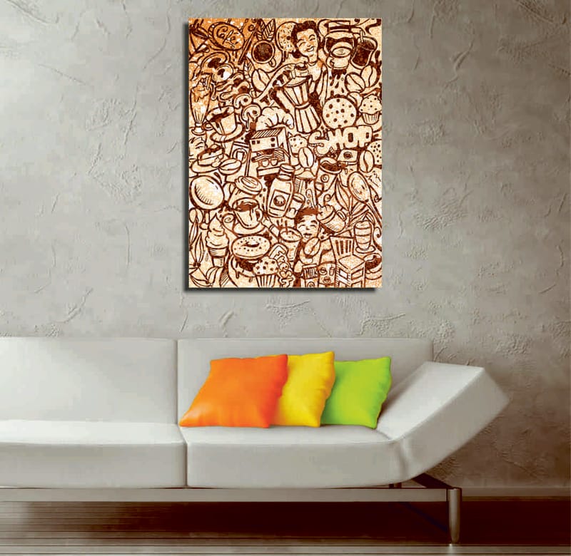 DEKORATIV CANVASTAVLA 30x40 cm Flerfärgad - Inredning & dekor - Tavlor & konst - Canvastavla