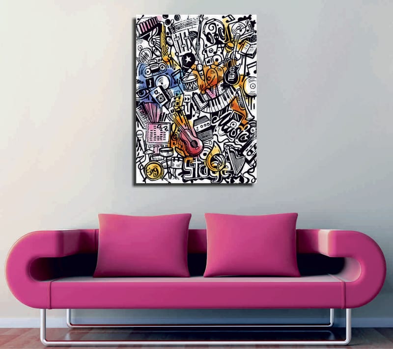 DEKORATIV CANVASTAVLA 30x40 cm Flerfärgad - Inredning & dekor - Tavlor & konst - Canvastavla