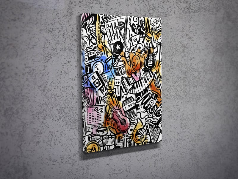 DEKORATIV CANVASTAVLA 30x40 cm Flerfärgad - Inredning & dekor - Tavlor & konst - Canvastavla