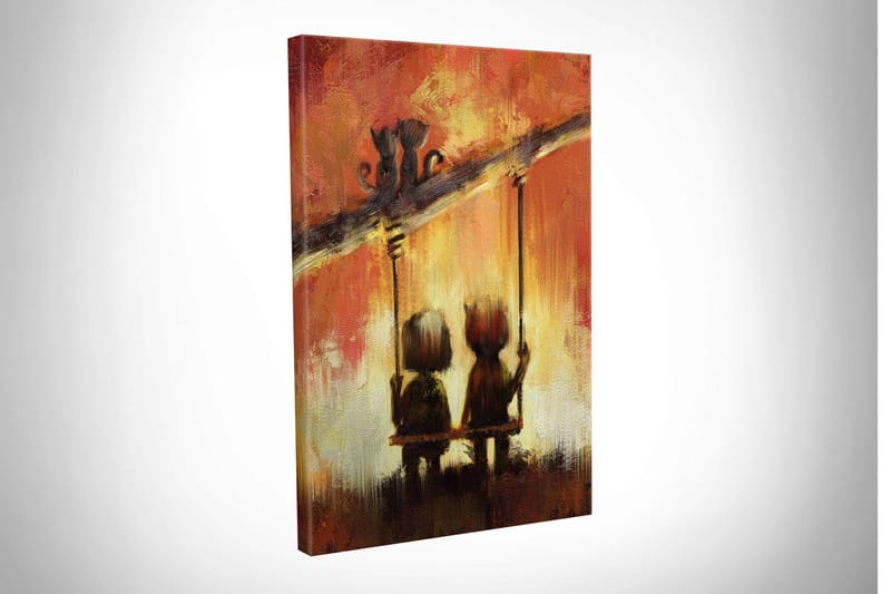 DEKORATIV CANVASTAVLA 30x40 cm Flerfärgad - Inredning & dekor - Tavlor & konst - Canvastavla