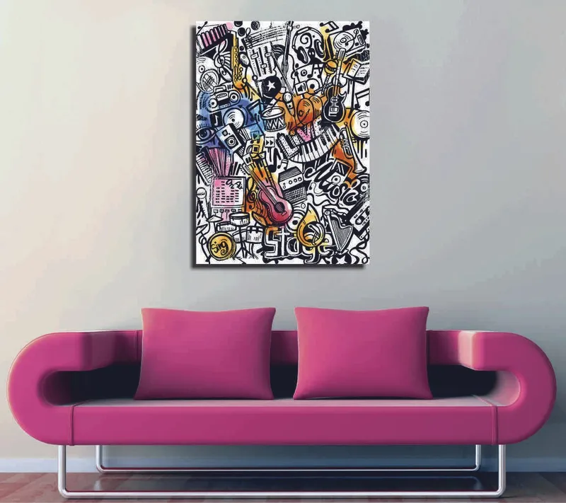 Dekorativ Canvastavla 30x40 cm, Flerfärgad