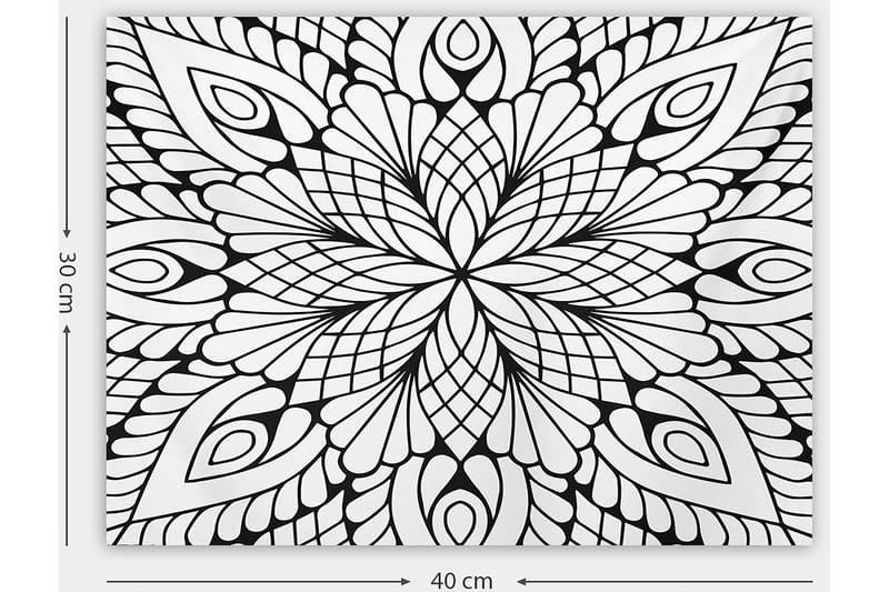 Dekorativ Canvastavla 30x40 cm - Vit|Svart - Inredning & dekor - Tavlor & konst - Canvastavla