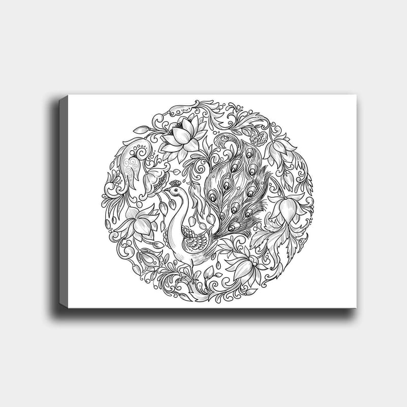 DEKORATIV CANVASTAVLA 30x40 cm Vit|Svart - Inredning & dekor - Tavlor & konst - Canvastavla