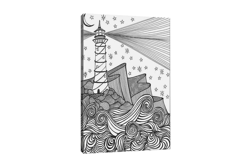 DEKORATIV CANVASTAVLA 30x40 cm Vit|Svart - Inredning & dekor - Tavlor & konst - Canvastavla