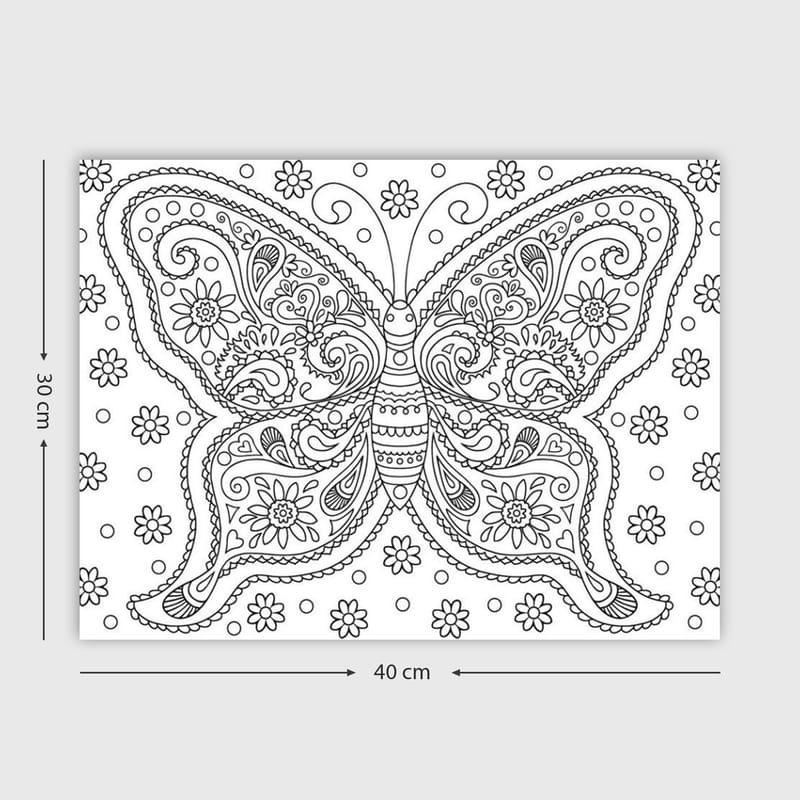 DEKORATIV CANVASTAVLA 30x40 cm Vit|Svart - Inredning & dekor - Tavlor & konst - Canvastavla