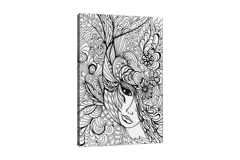DEKORATIV CANVASTAVLA 30x40 cm Vit|Svart - Inredning & dekor - Tavlor & konst - Canvastavla