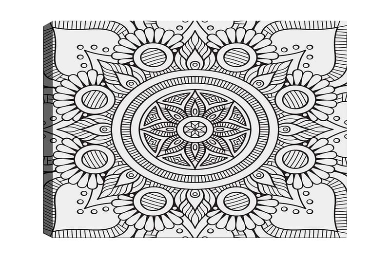 DEKORATIV CANVASTAVLA 30x40 cm Vit|Svart - Inredning & dekor - Tavlor & konst - Canvastavla