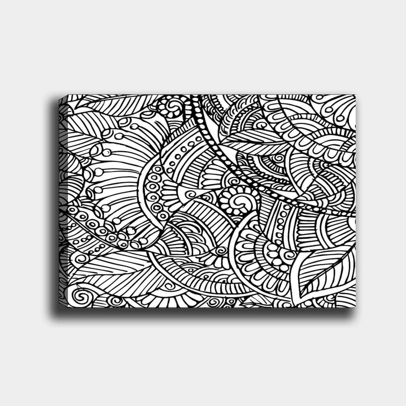 DEKORATIV CANVASTAVLA 30x40 cm Vit|Svart - Inredning & dekor - Tavlor & konst - Canvastavla