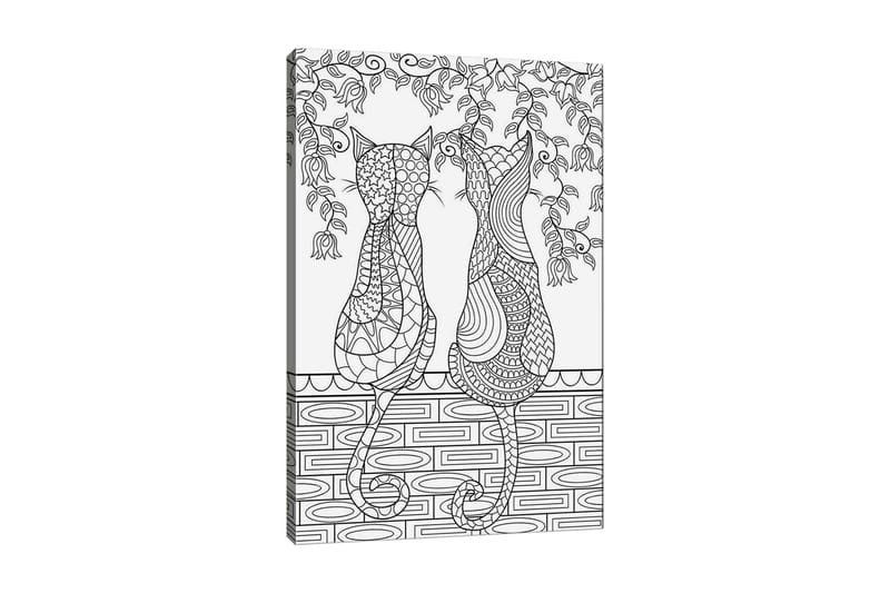 DEKORATIV CANVASTAVLA 30x40 cm Vit|Svart - Inredning & dekor - Tavlor & konst - Canvastavla