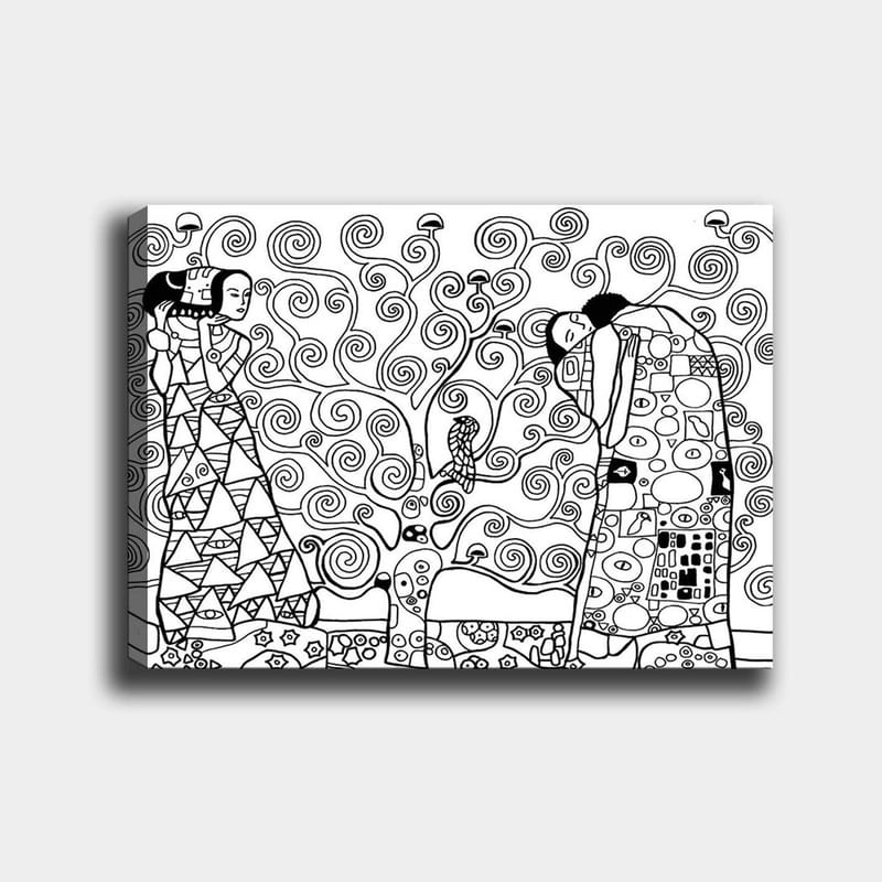 Dekorativ Canvastavla 30x40 cm - Vit|Svart - Inredning & dekor - Tavlor & konst - Canvastavla