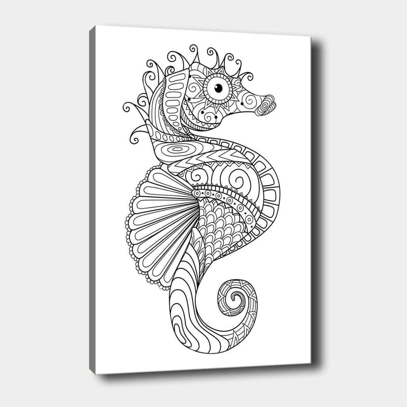 Dekorativ Canvastavla 30x40 cm - Vit|Svart - Inredning & dekor - Tavlor & konst - Canvastavla