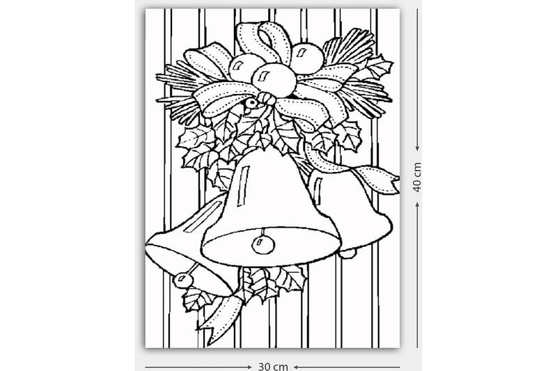 Dekorativ Canvastavla 30x40 cm - Vit|Svart - Inredning & dekor - Tavlor & konst - Canvastavla