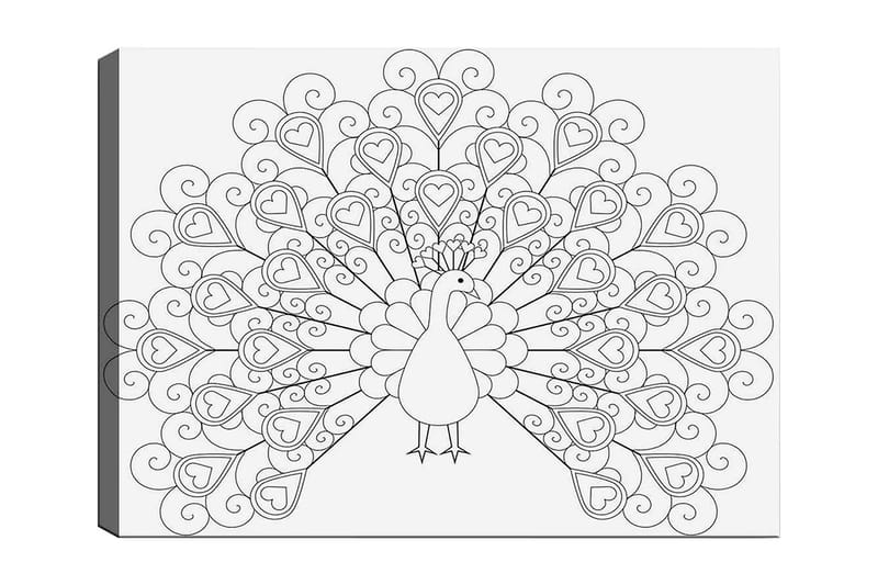 Dekorativ Canvastavla 30x40 cm - Vit|Svart - Inredning & dekor - Tavlor & konst - Canvastavla