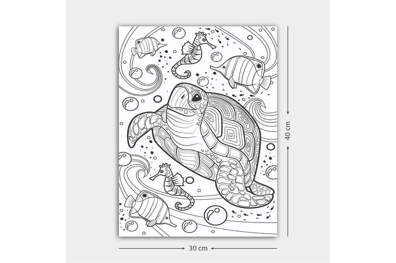 Dekorativ Canvastavla 30x40 cm - Vit|Svart - Inredning & dekor - Tavlor & konst - Canvastavla