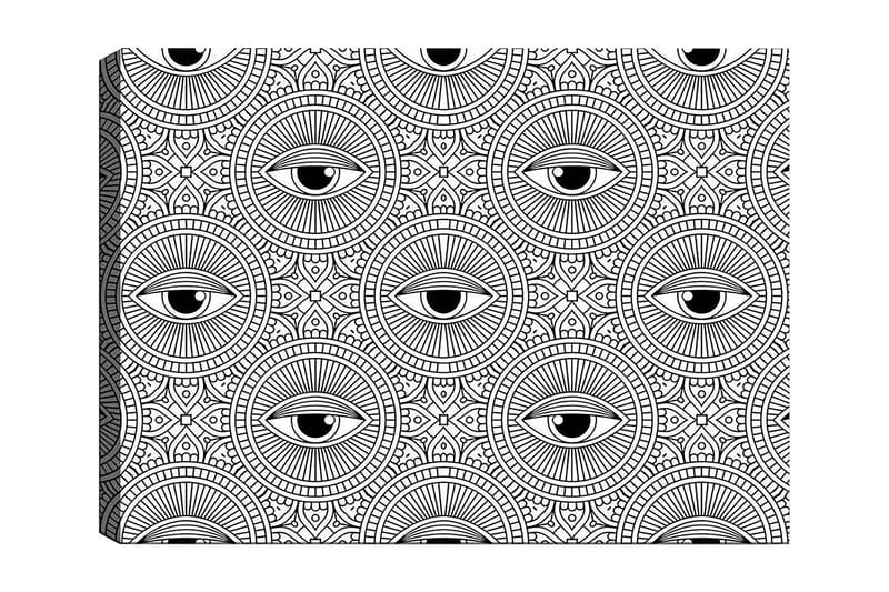 Dekorativ Canvastavla 30x40 cm, Vit|Svart