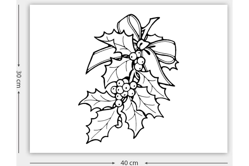 Dekorativ Canvastavla 30x40 cm - Vit|Svart - Inredning & dekor - Tavlor & konst - Canvastavla