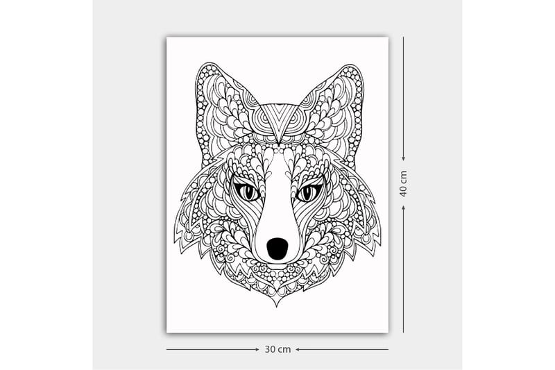 Dekorativ Canvastavla 30x40 cm - Vit|Svart - Inredning & dekor - Tavlor & konst - Canvastavla