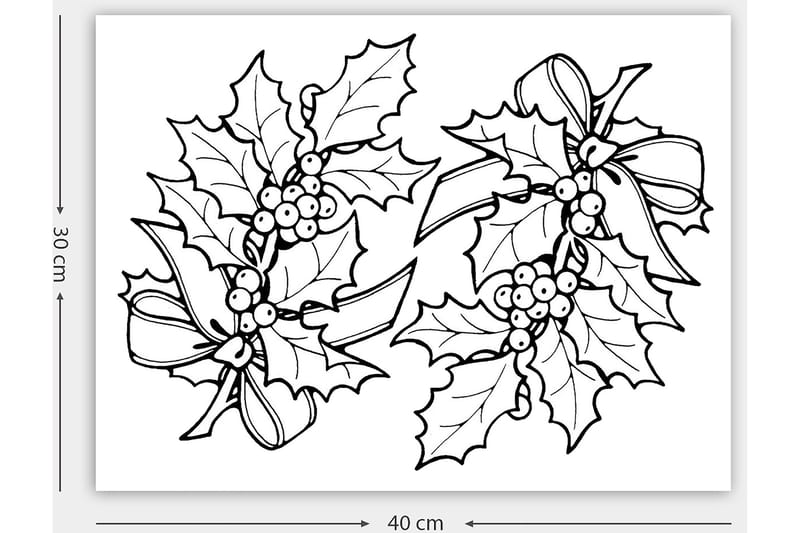 Dekorativ Canvastavla 30x40 cm - Vit|Svart - Inredning & dekor - Tavlor & konst - Canvastavla