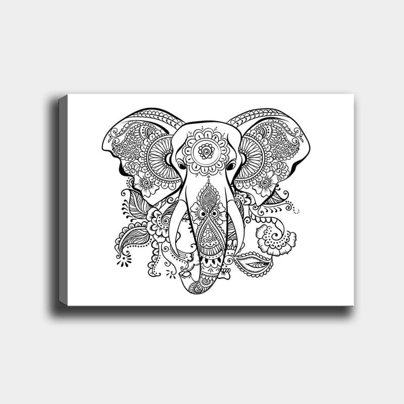 Dekorativ Canvastavla 30x40 cm - Vit|Svart - Inredning & dekor - Tavlor & konst - Canvastavla