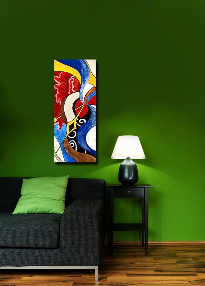 DEKORATIV CANVASTAVLA 30x70 cm Flerfärgad - Inredning & dekor - Tavlor & konst - Canvastavla