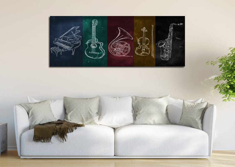 DEKORATIV CANVASTAVLA 30x80 cm Flerfärgad - Inredning & dekor - Tavlor & konst - Canvastavla