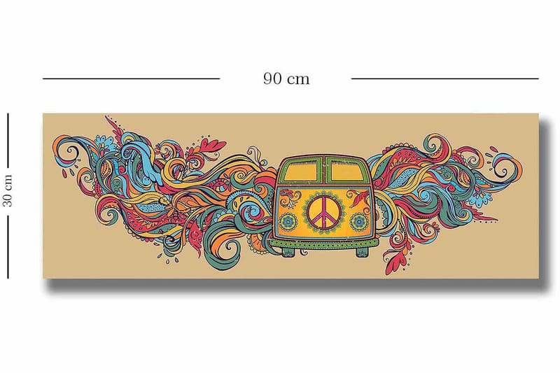 Dekorativ Canvastavla 30x90 cm - Flerfärgad - Inredning & dekor - Tavlor & konst - Canvastavla