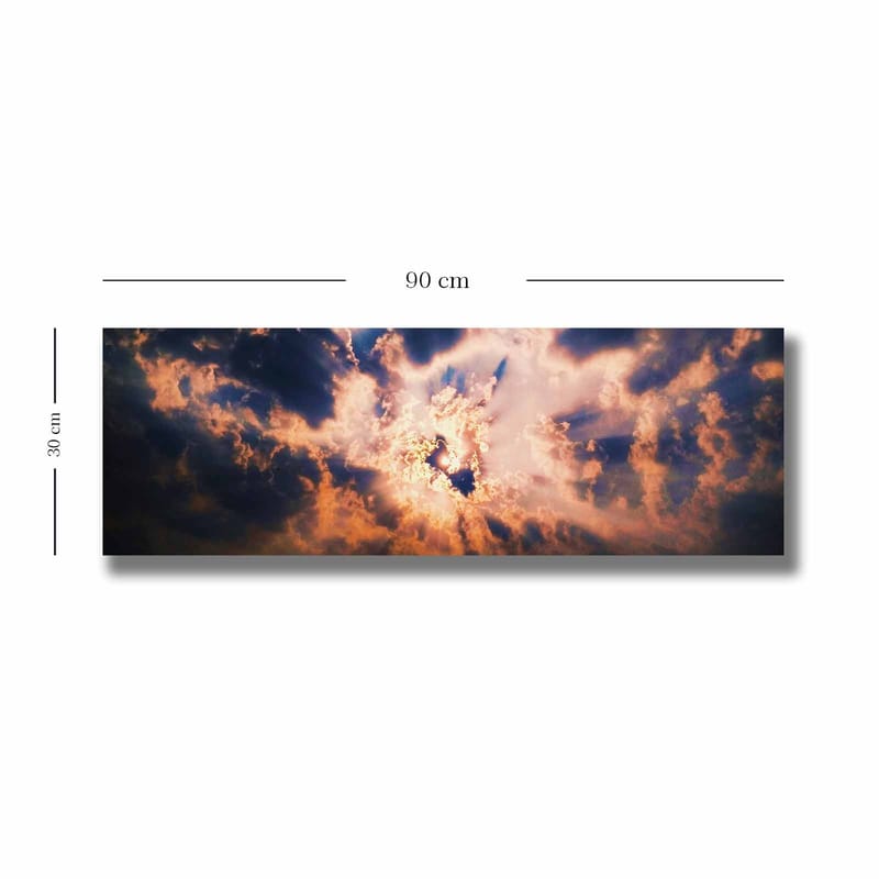 DEKORATIV CANVASTAVLA 30x90 cm Flerfärgad - Inredning & dekor - Tavlor & konst - Canvastavla