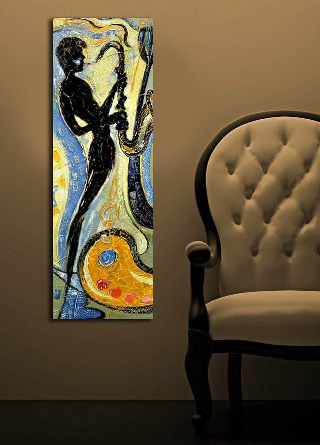 DEKORATIV CANVASTAVLA 30x90 cm Flerf�ärgad - Inredning & dekor - Tavlor & konst - Canvastavla