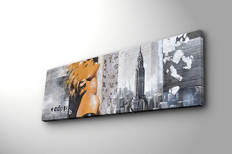 DEKORATIV CANVASTAVLA 30x90 cm Flerfärgad - Inredning & dekor - Tavlor & konst - Canvastavla