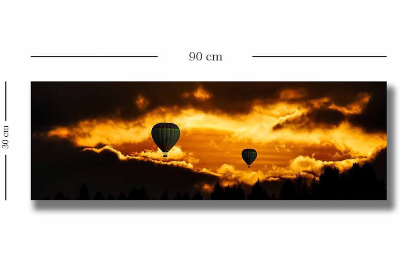 Dekorativ Canvastavla 30x90 cm - Flerfärgad - Inredning & dekor - Tavlor & konst - Canvastavla