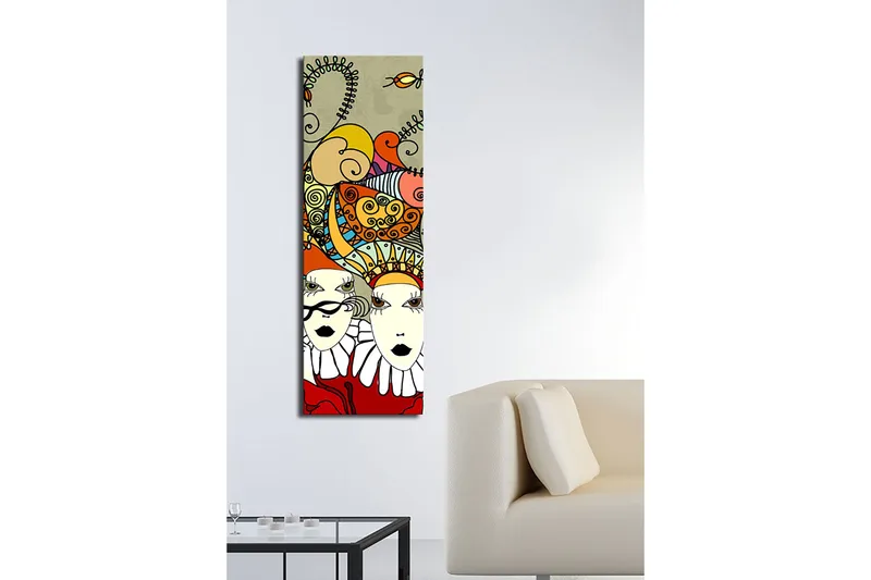 Dekorativ Canvastavla 30x90 cm - Flerfärgad - Inredning & dekor - Tavlor & konst - Canvastavla