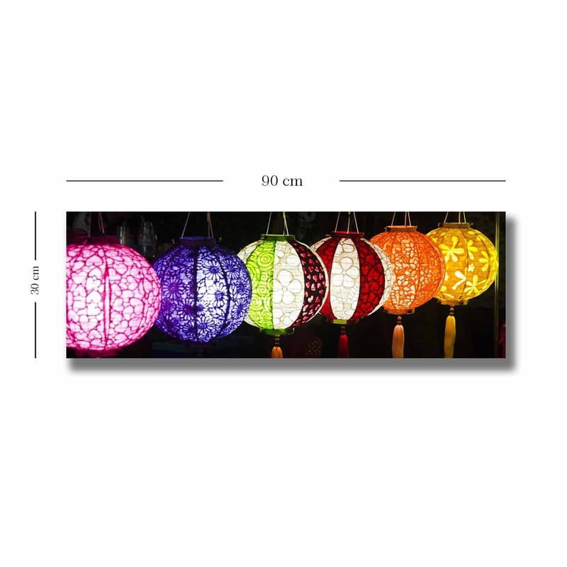 Dekorativ Canvastavla 30x90 cm - Flerfärgad - Inredning & dekor - Tavlor & konst - Canvastavla