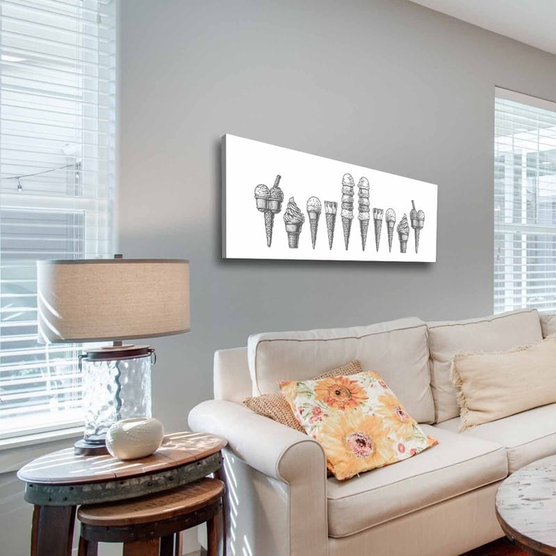 Dekorativ Canvastavla 30x90 cm - Flerfärgad - Inredning & dekor - Tavlor & konst - Canvastavla