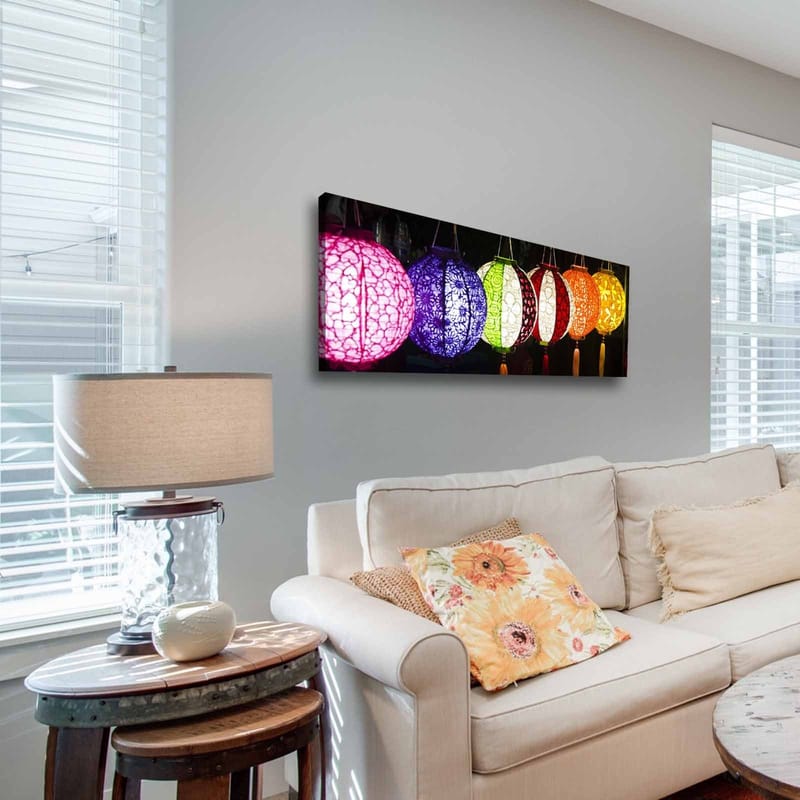 Dekorativ Canvastavla 30x90 cm - Flerfärgad - Inredning & dekor - Tavlor & konst - Canvastavla