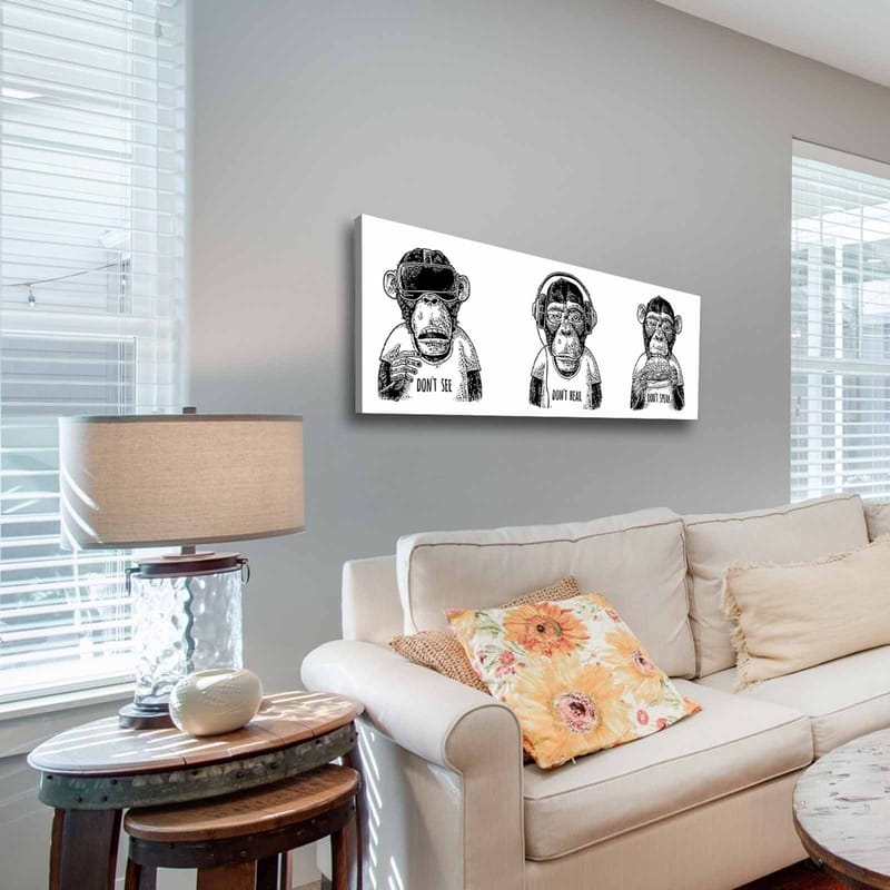 Dekorativ Canvastavla 30x90 cm - Flerfärgad - Inredning & dekor - Tavlor & konst - Canvastavla