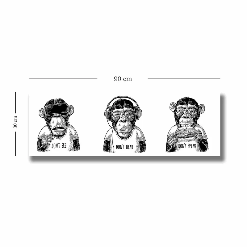 Dekorativ Canvastavla 30x90 cm - Flerfärgad - Inredning & dekor - Tavlor & konst - Canvastavla