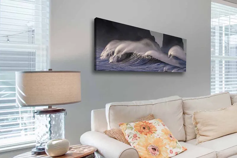 DEKORATIV CANVASTAVLA 30x90 cm Flerfärgad