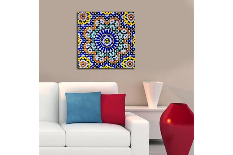 DEKORATIV CANVASTAVLA 45x45 cm Flerfärgad - Inredning & dekor - Tavlor & konst - Canvastavla