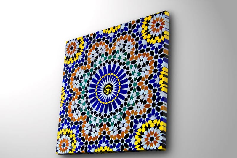 DEKORATIV CANVASTAVLA 45x45 cm Flerfärgad - Inredning & dekor - Tavlor & konst - Canvastavla