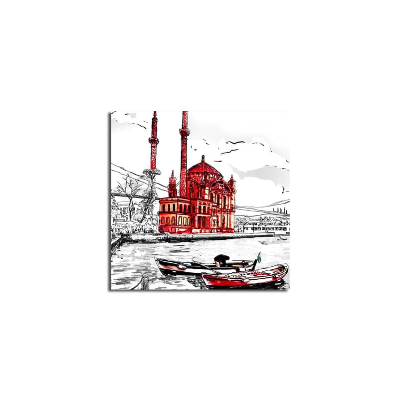 DEKORATIV CANVASTAVLA 45x45 cm Flerfärgad - Inredning & dekor - Tavlor & konst - Canvastavla