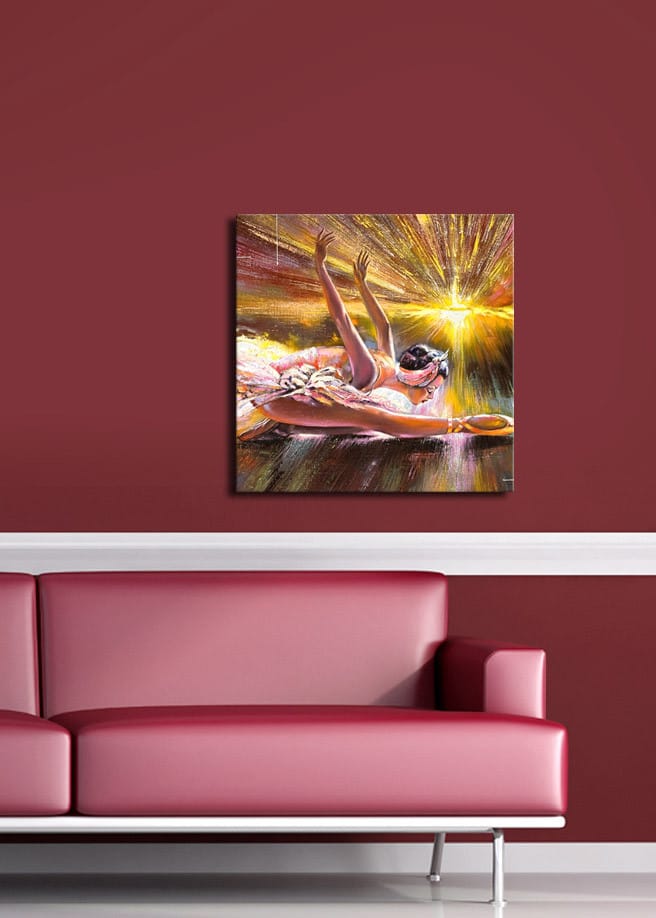 DEKORATIV CANVASTAVLA 45x45 cm Flerfärgad - Inredning & dekor - Tavlor & konst - Canvastavla
