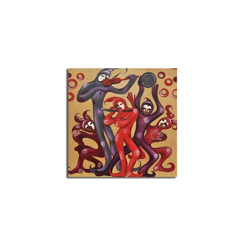 DEKORATIV CANVASTAVLA 45x45 cm Flerfärgad - Inredning & dekor - Tavlor & konst - Canvastavla