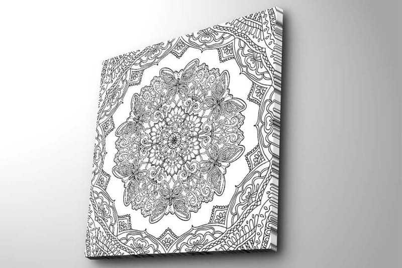 DEKORATIV CANVASTAVLA 45x45 cm Flerfärgad - Inredning & dekor - Tavlor & konst - Canvastavla