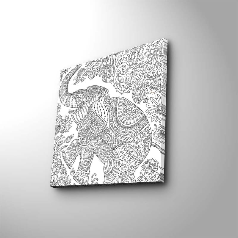 DEKORATIV CANVASTAVLA 45x45 cm Flerfärgad - Inredning & dekor - Tavlor & konst - Canvastavla