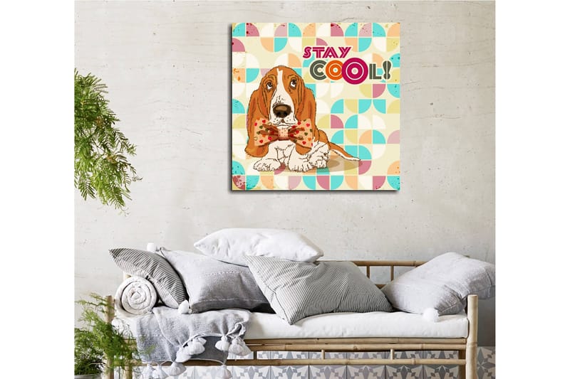 DEKORATIV CANVASTAVLA 45x45 cm Flerf�ärgad - Inredning & dekor - Tavlor & konst - Canvastavla