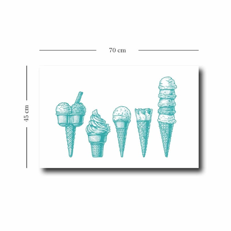 Dekorativ Canvastavla 45x70 cm - Flerfärgad - Inredning & dekor - Tavlor & konst - Canvastavla