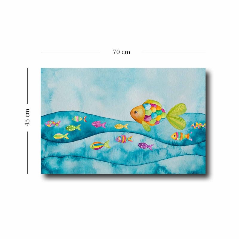 Dekorativ Canvastavla 45x70 cm - Flerfärgad - Inredning & dekor - Tavlor & konst - Canvastavla