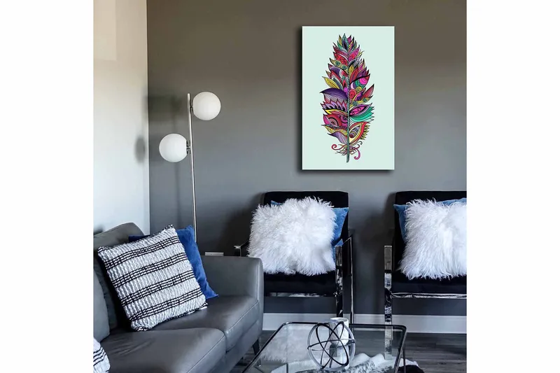 Dekorativ Canvastavla 45x70 cm - Flerfärgad - Inredning & dekor - Tavlor & konst - Canvastavla