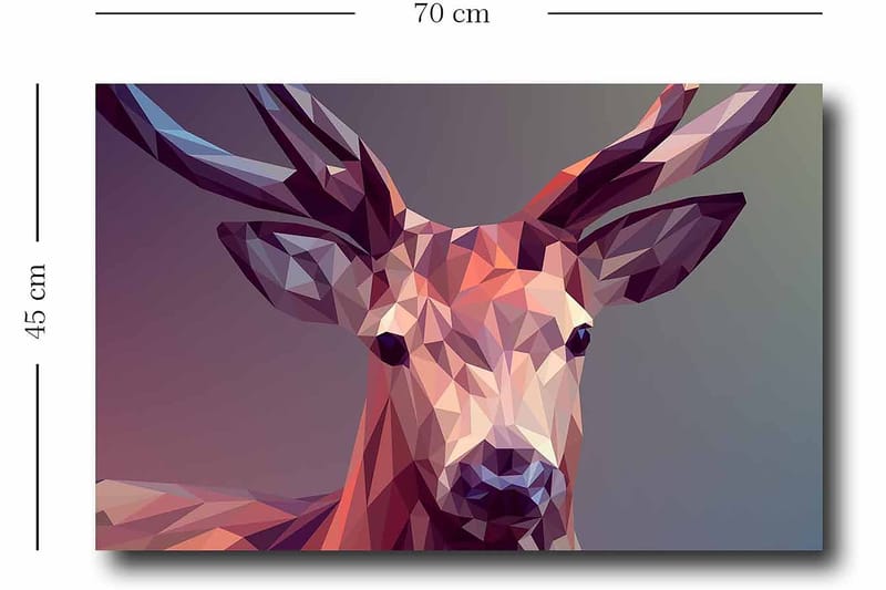 Dekorativ Canvastavla 45x70 cm - Flerfärgad - Inredning & dekor - Tavlor & konst - Canvastavla