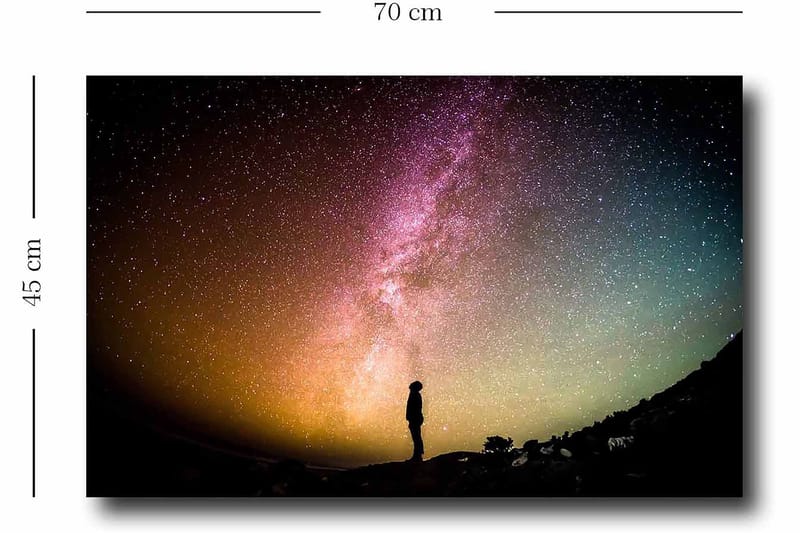 Dekorativ Canvastavla 45x70 cm - Flerfärgad - Inredning & dekor - Tavlor & konst - Canvastavla